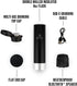 VSSL Insulated Flask with True Wireless Speaqua Speaker, Stainless Steel, USB-C Recharge, Cord Included