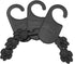 RLECS 10pcs Black Plastic Clothes Hanger for Small Pets, Dog, Puppy, Cat, Kitten Clothing Hangers, 6x7 Size