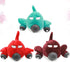 3-Pack FRCOLOR Dog Chew Toy Plane Shape Squeaky Interactive Pet Playing Toys for Puppies and Cats Bite Resistant