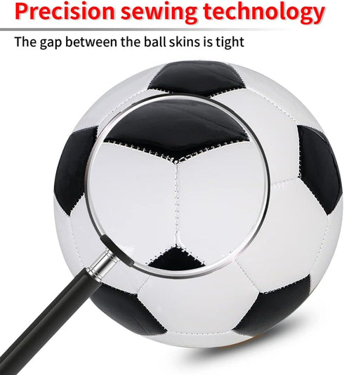 Kids Soccer Ball Sizes 3, Traditional Practice Balls for Youth, Indoor Outdoor Match