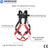 NewDoar Climbing Harness CE Certification Rock Climbing Rappelling Equipment Body Guard Protect