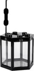 Zerodis Betta Aquarium Starter Kits, Small Crystal-Clear Aquarium for Fish-Loving Kids (Black)