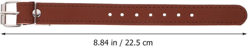 Toddmomy 1 Pair of Bike Basket PU Straps Bike Basket Leather Straps Adjustable Bike Leather Straps for Bike Bicycle(Brown)
