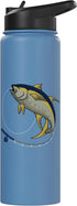 Fishing Tuna Fisherman Rod Apparel Fishing Tuna Rod Fisherman Angler Fisher Saltwater Fish Stainless Steel Insulated