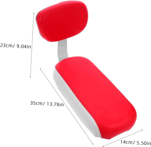 Bicycle Rear Seat with Backrest: Kids Bike Saddle Cushion for Child - Soft Padded Pu Sponge - Baby Children Carrier