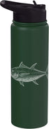 Angler Fishing Tuna Fish Tuna Fishing Tuna Illustration Stainless Steel Insulated Water Bottle