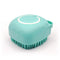 HamInWay Dog Bath Brush, 2-in-1 Dog Grooming Brush with Built-in Shampoo Dispenser,