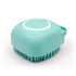 HamInWay Dog Bath Brush, 2-in-1 Dog Grooming Brush with Built-in Shampoo Dispenser,