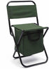 ERYUE Folding Chair Outdoor Portable Fishing Leisure Chair with Storage Pocket Bag, High Bearing Capacity for Camping