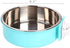 Pet Hanging Bowl, 2-in-1 Removable Stainless Steel Food Bowl for Puppy/Cat, Large Water Feeder for Dogs