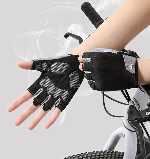 INOGIH Half-Finger Workout Gloves for Men and Women - Anti Slip Exercise Gloves for Weight Lifting, Cycling, Gym