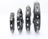 Spiked Studded Leather Dog Collar - Mushrooms Rivets for Small Medium Dog Cat Puppy, S, Black