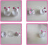 shlutesoy Pet Cat Kitten Mouse Shape Treat Holder Food Storage Dispenser Chew Play Toy Cat Interactive Toys Indoor Pink