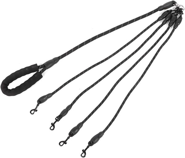 4 Way Dog Leash, 4 in 1 Traction Rope for Dogs Cats Outdoor Walking for Medium Large Dogs