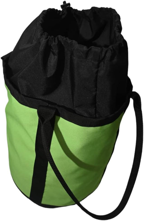 RNA Plain Jane II Rope Bag - Outdoor Equipment & Arborist Gear, Green Bucket-Style Pack/Bag with Black Drawstrings