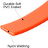 Waterproof Dog Training Leash - 50FT 30FT 15FT 10FT 5FT Heavy Duty Recall Long Lead for All Dog Sizes (10FT, Orange)