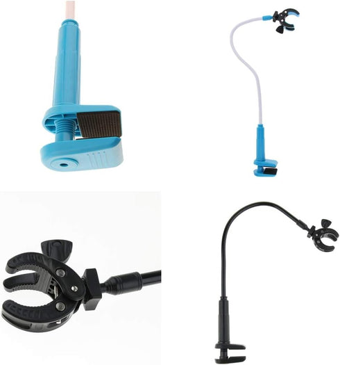 DYNWAVE Dog Hair Dryer Stand, Adjustable Grooming Table Hair Dryer Holder with Clamp, 360 Degrees Rotatable