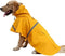 NACOCO Large Dog Raincoat, Adjustable Waterproof Pet Jacket Poncho with Reflective Strip (M, Yellow)