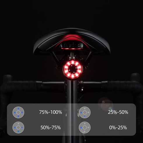 ROCKBROS Rechargeable Bike Tail Light, Waterproof Rear Light for Biking
