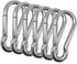 Heavy Duty Bushcraft Stainless Steel Carabiner Spring Snap Clip Link Hooks, 200-500lb Load, 2-12 Packs