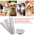 Tear Stain Remover Combs, Professional Pet Grooming Brush, Stainless Steel Undercoat Rake and Flea Combs