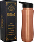 Perilla Home 100% Pure Copper Bottle - 25.37 Oz Ayurvedic Water Bottle, Leak Proof for Gym, Outdoors, Indoors