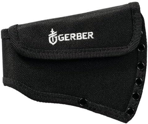 Gerber Gear Pack Hatchet - Camping Hatchet with 3.5" Steel Blade, Full Tang & Mountable Nylon Sheath - Sage Green