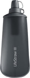 LifeStraw Peak Series Water Filter - 1L Dark Mountain Gray, Protects Against Bacteria and Parasites