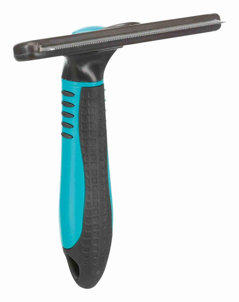 TRIXIE Pet Deshedding and Grooming Tool for Medium and Large Dogs, 4" x 6" (11x15cm)