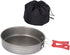 Menolana Frying Pan Nonstick Saucepan Lightweight Flat Bottomed Cookware Cooking Skillet for Hiking