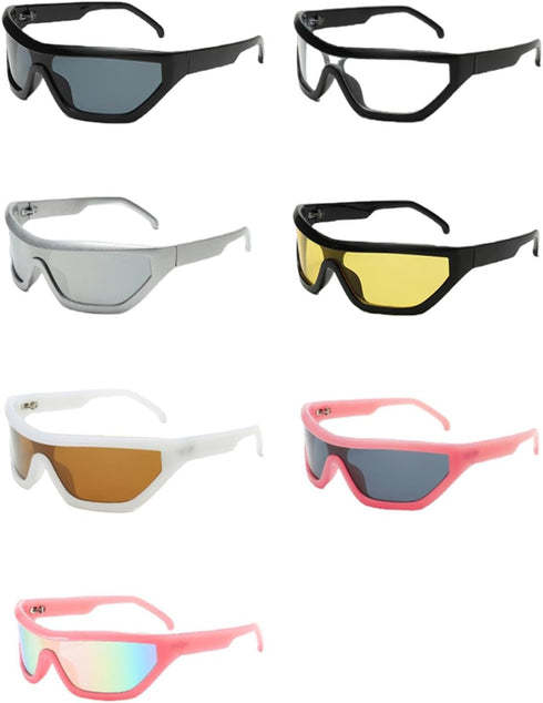 TKKTLLT Jelly Pink Large Frame Sunglasses Men and Women Outdoor Skiing Cycling Glasses