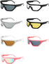 TKKTLLT Jelly Pink Large Frame Sunglasses Men and Women Outdoor Skiing Cycling Glasses