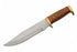 SZCO Supplies 12.25: Inlay Wood Handled Outdoor Hunting Knife With Leather Sheath