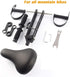shouldbuy 2~5 Kids Bike Seat Replacement with Handlebar,Detachable Front Mounted Child Bicycle Seat with Foot Pedals