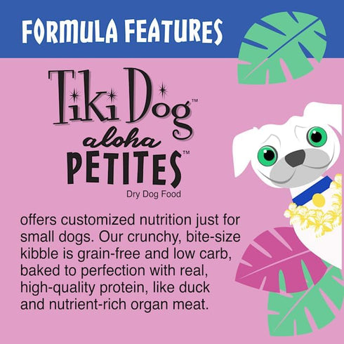 Tiki Dog Born Carnivore for Dogs, Savory Duck, Peas & Lentils Recipe, Grain Free Baked Kibble, 10 lbs. Bag