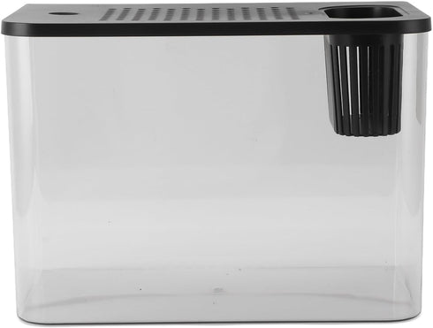 2 SIXRUN Small Fish, Gallon Plastic Aquarium with Mini Design and Practical Lid, Clear Viewing for Goldfish Small