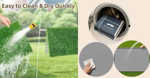 34x22 Inch Large Dog Grass Pad with Tray, Puppy Potty Training System with Artificial Grass & Pheromone Pee Pad