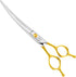 HASHIMOTO Curved Scissors for Dog Grooming, 7.0 inch Light Weight Shears with 30 Degree Curved Blade for Professionals