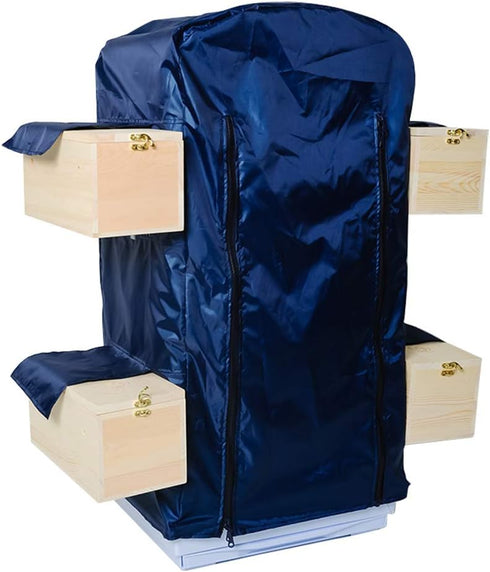QBLEEV Large Bird Cage Covers - Warm Windproof Waterproof Shell Shield for Square Cage Crate