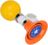 Rubber Children Bike Horn, Metal Loud Warning Bell for Boys Girls Bike Accessory (Orange)