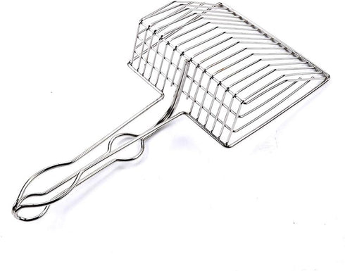 Cat Litter Scoop, Durable Metal Pet Kitty Sifter Heavy Duty with Long Handle for Easily Cleaning Litter Box