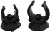 2 Pcs Suction Cup Aquarium Heater Clip Glass Stick Holder Black