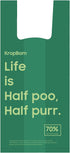 KropBom 125 Count 70% Cat Poop Bags with Handles, Disposable Litter Bags for Pet Poop, Extra-Thick Kitty Cat Waste Bags