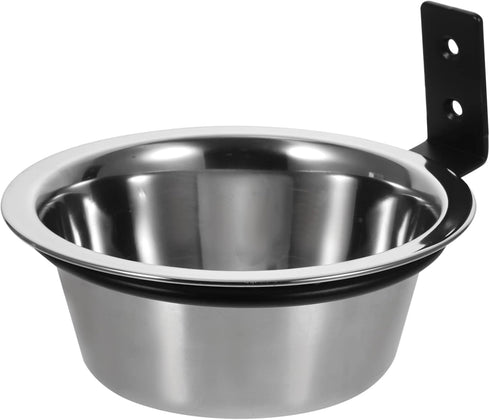 Stainless Steel Hanging Dog Bowls, Wall-Mounted Food Dispenser, Collapsible Dog Bowl Set