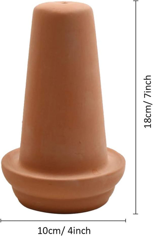 Saim Ceramic Spawning Breed Cone, Orange Fish Tank Ornaments for Discus, Clownfish, Angelfish Breeding Cones