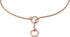 Alvalley Metal Chain Dog Show Collar, Pet Slip Collar for Shows, Adjustable for All Dog Sizes, Rose Gold, 22"