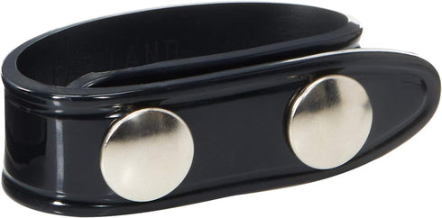 Safariland Duty Gear Chrome Snap Belt Keeper - 4PACK - High Gloss Black