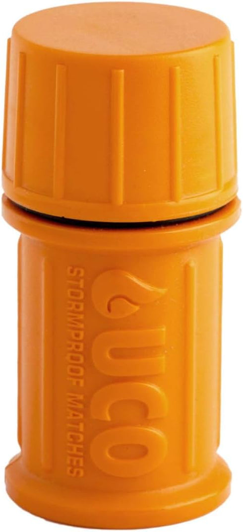 UCO Waterproof Match Case with Integrated Striker, 2 Replacement Strikers