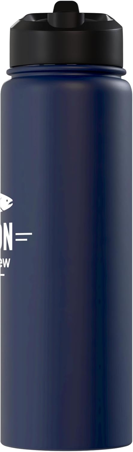 Salmon Fishing Crew Gift for Angler Salmon Fishing Crew River Hunter Stainless Steel Insulated Water Bottle