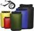 Pimoys 5 Pack Waterproof Dry Sacks - Lightweight Outdoor Dry Bags with Shoulder Strap, 20L / 12L / 10L / 6L / 3.5L for